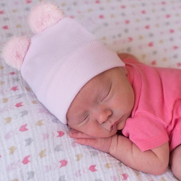 Ilybean Fuzzy Baby bear Newborn Hospital Hat for Newborns