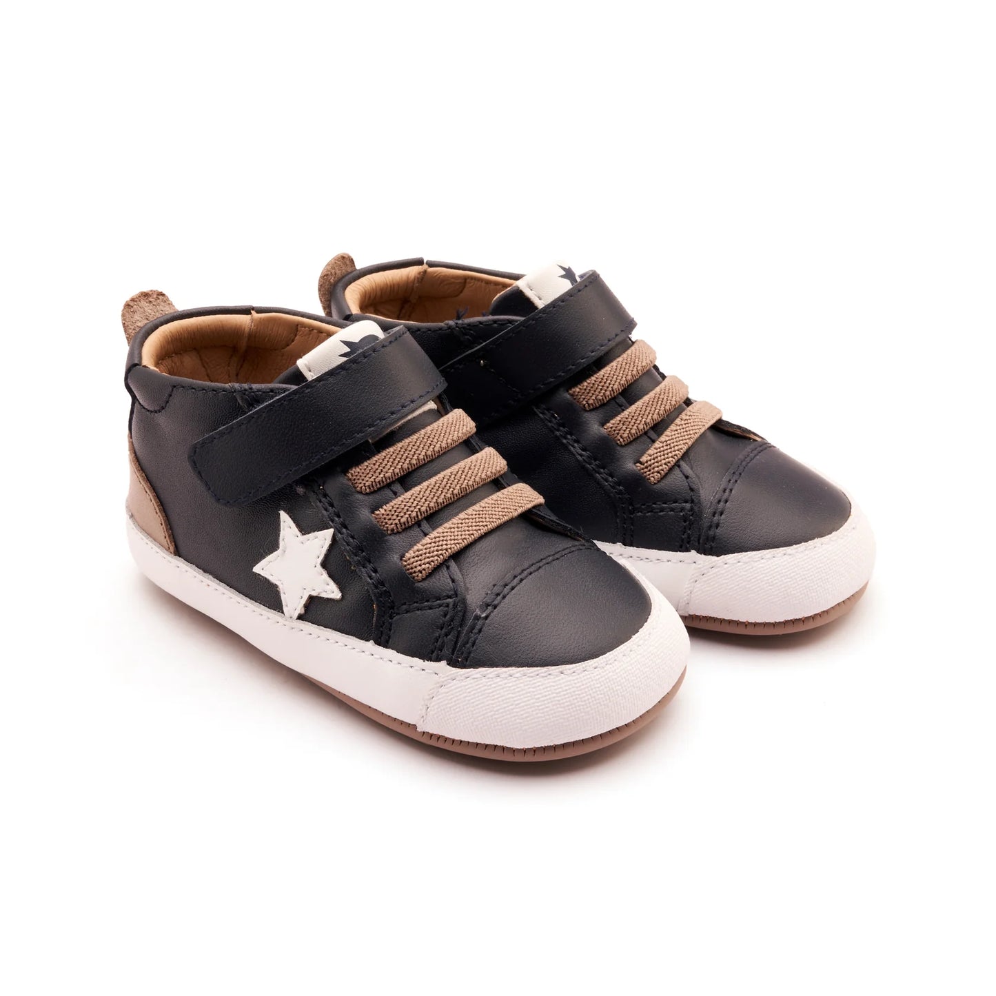 PLATINUM BUB SHOES NAVY/TAUPE/SNOW