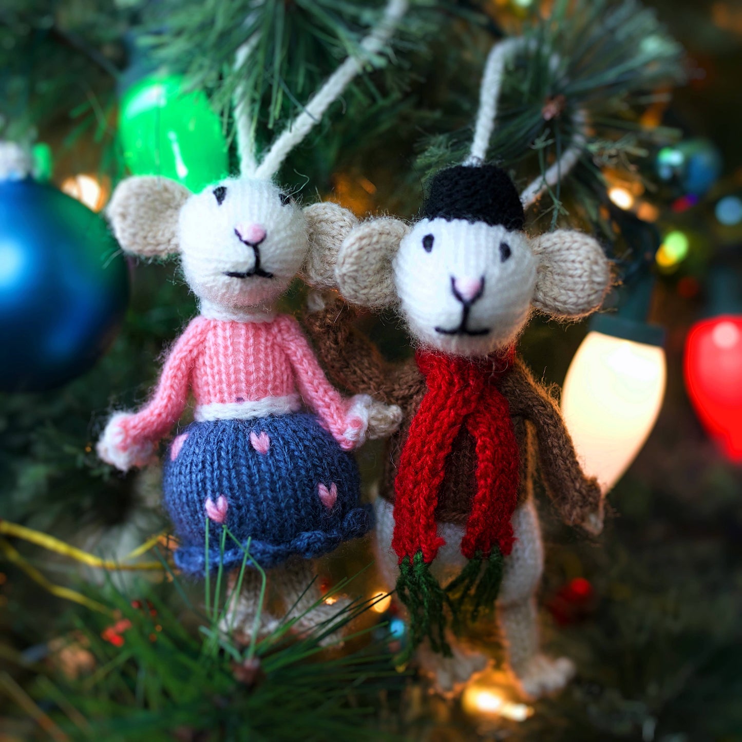 Mr. Mouse Premium Knit Wool Christmas Ornament
