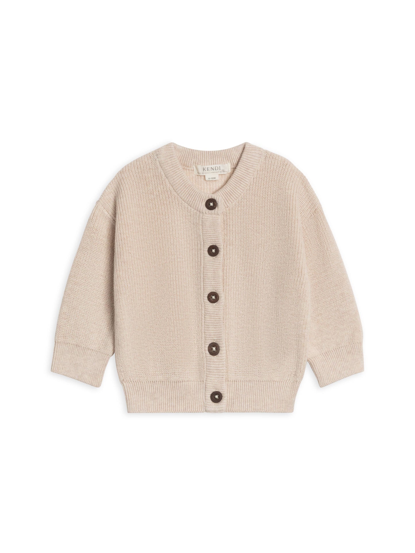 Ellis Sweater Knit Cardigan - Heather Oat