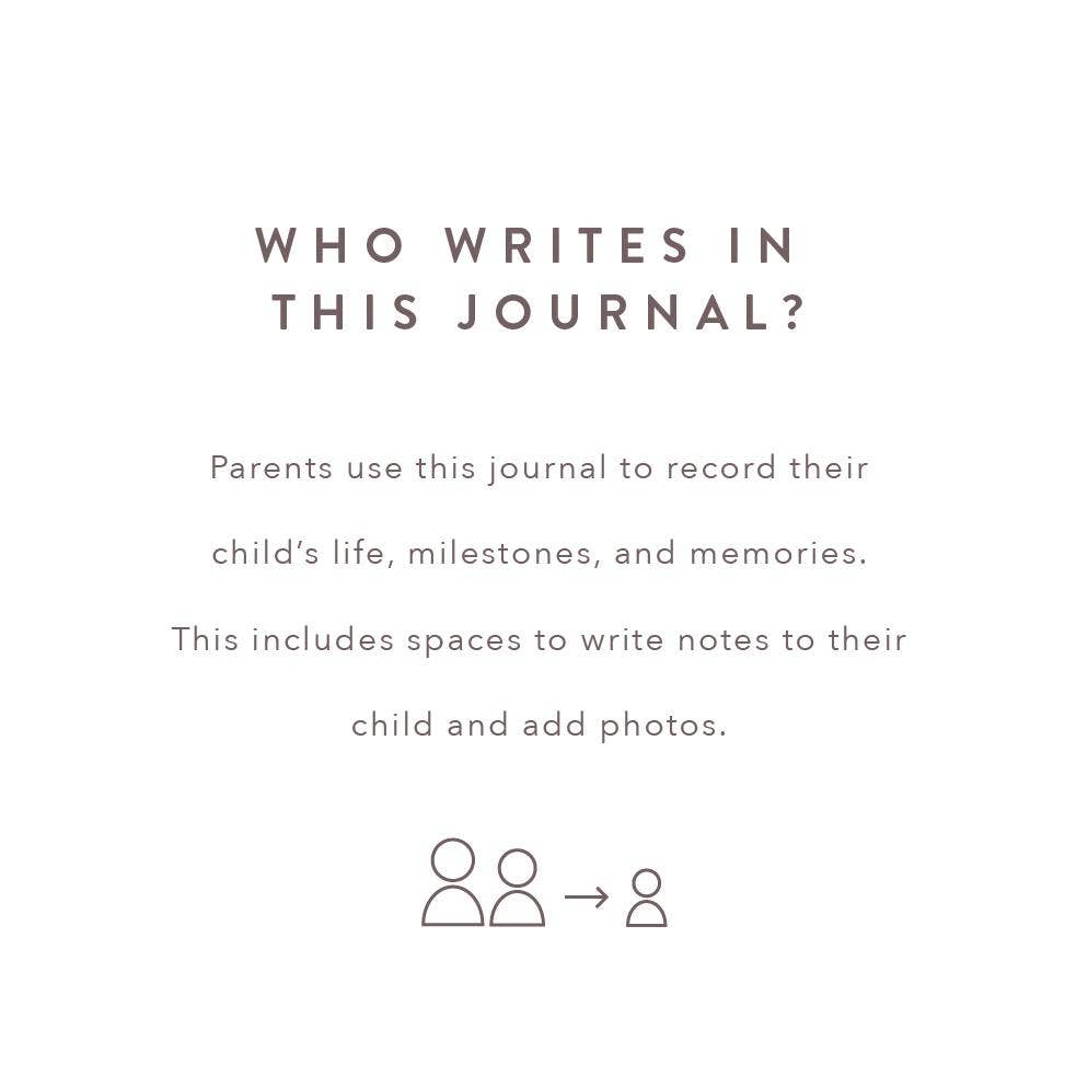 A Complete Childhood History: Pregnancy to 18 Years Journal : Dusty Rose Linen