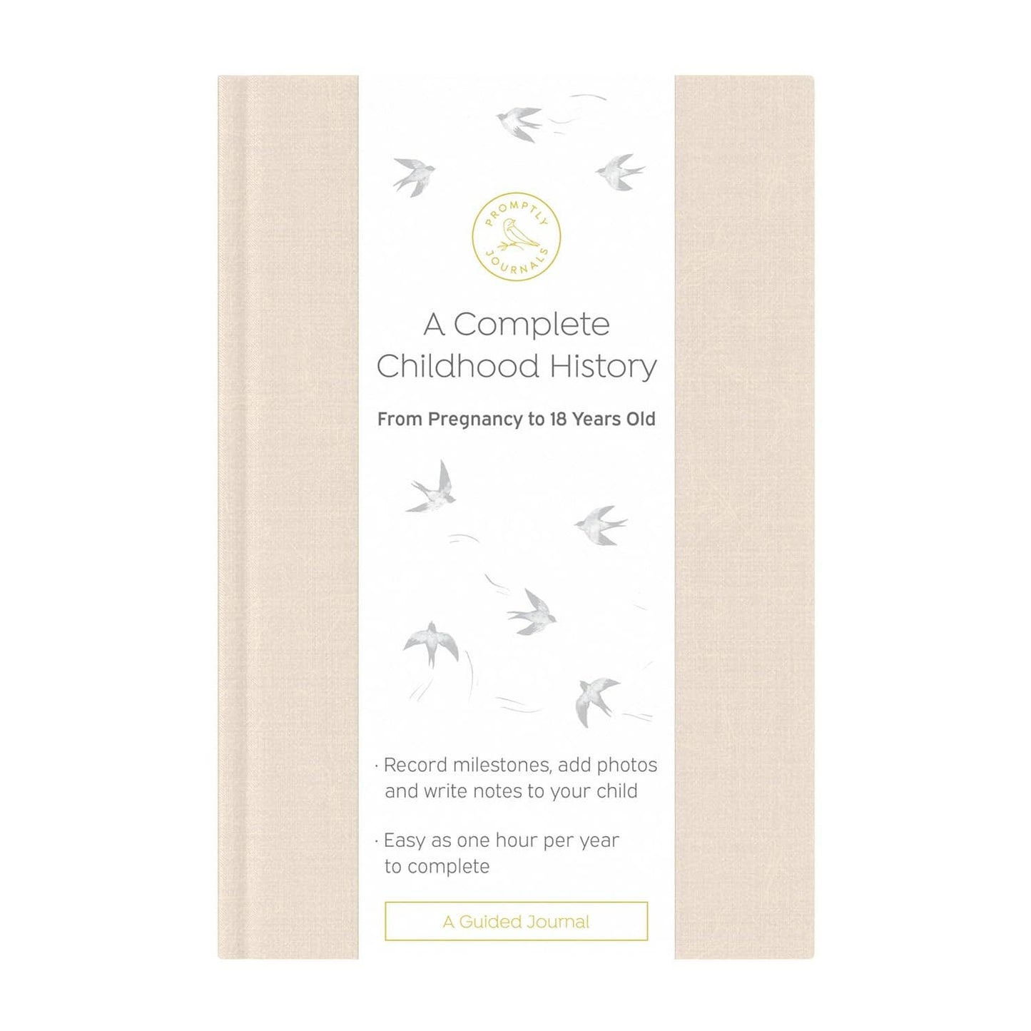 A Complete Childhood History: Pregnancy to 18 Years Journal : Dusty Rose Linen