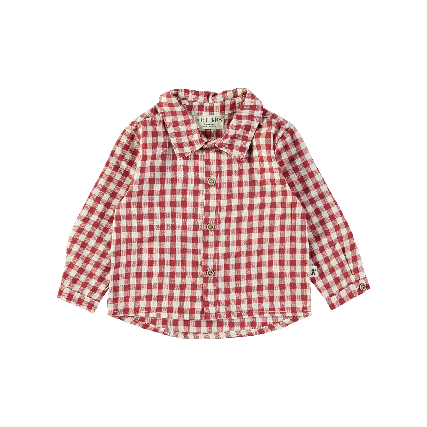 Red Gingham Button Down and Red Trouser Set