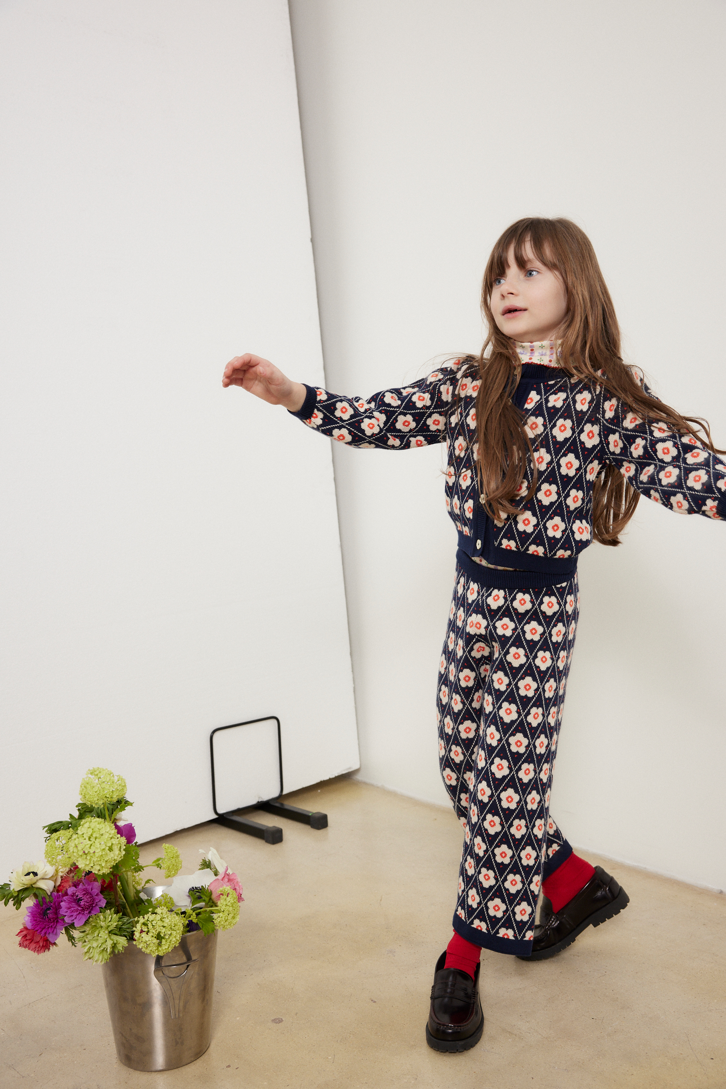 Mathilda Pants || Navy Flower