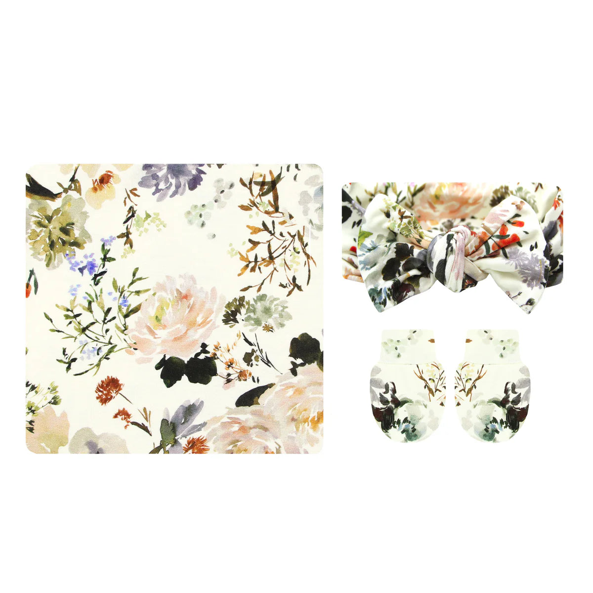 Nellie Swaddle and Headband Bundle