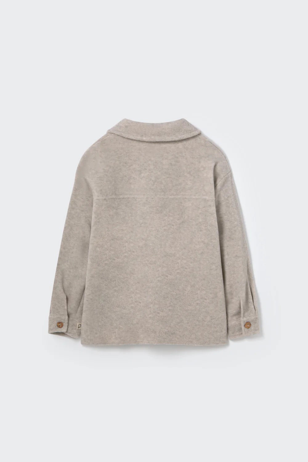 Soft Mélange Bamboo Shirt Jacket || Stone