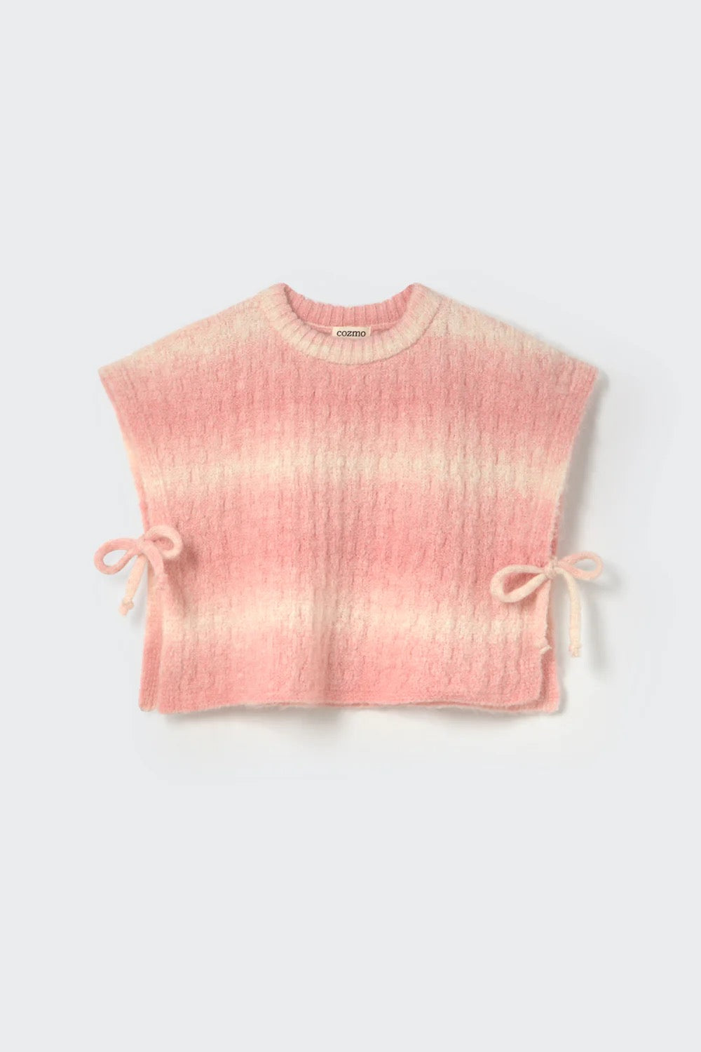 Soft Dyed Tricot Vest || Silver Pink