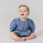 Baby Girls Rowan Bubble || Blue Blossom