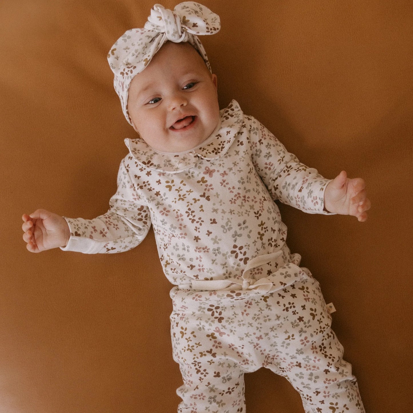 Organic Ruffle Onesie & Pant Set || Garden