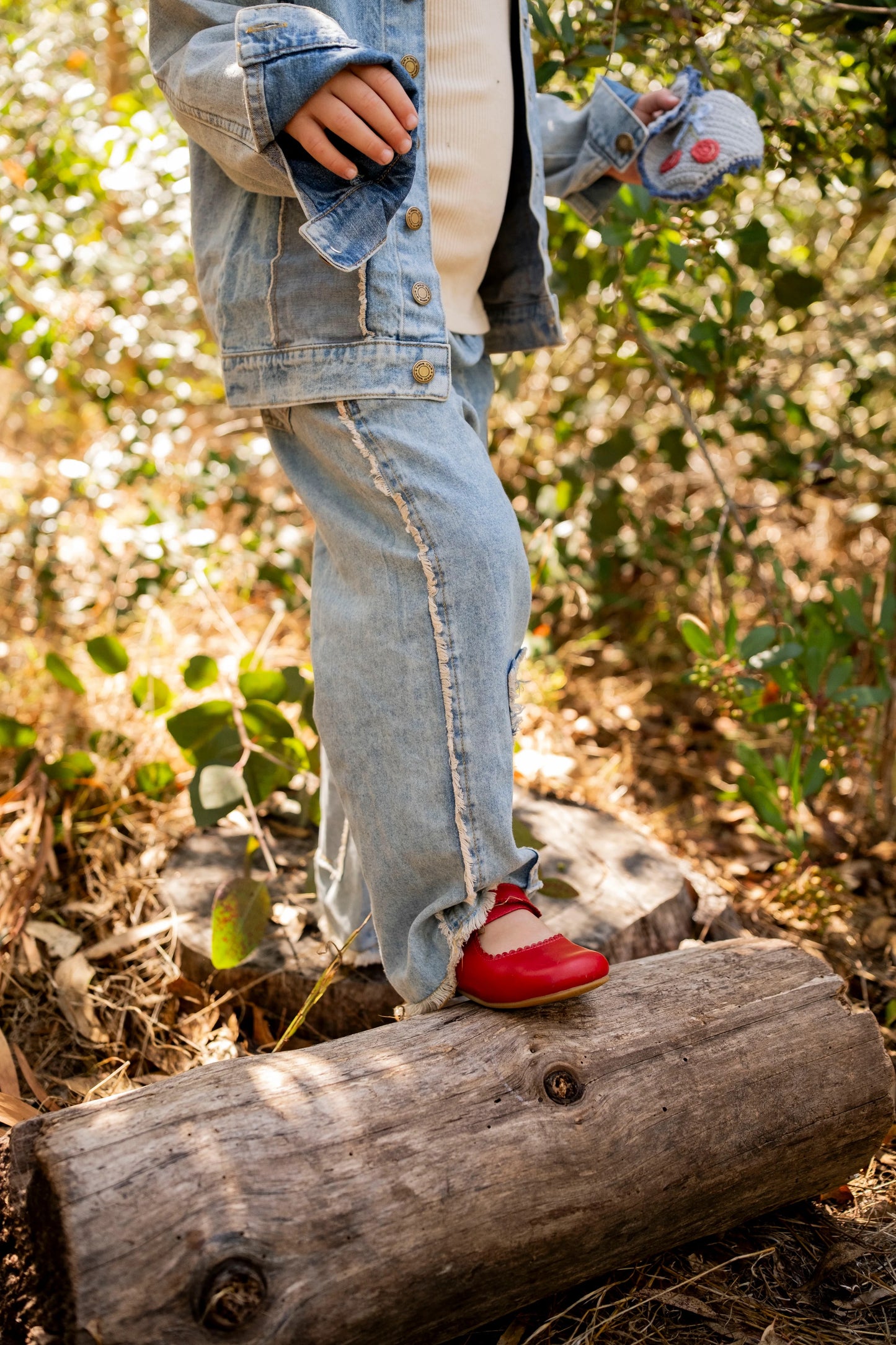 Patchwork Denim Pants || Stars