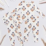 Baby Girls Ruffle Bamboo Romper || Dandelion