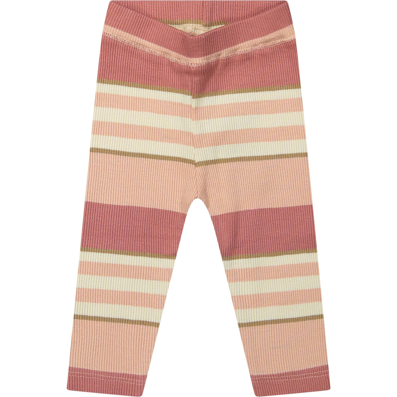 Knit Sweater and Striped Leggings Set