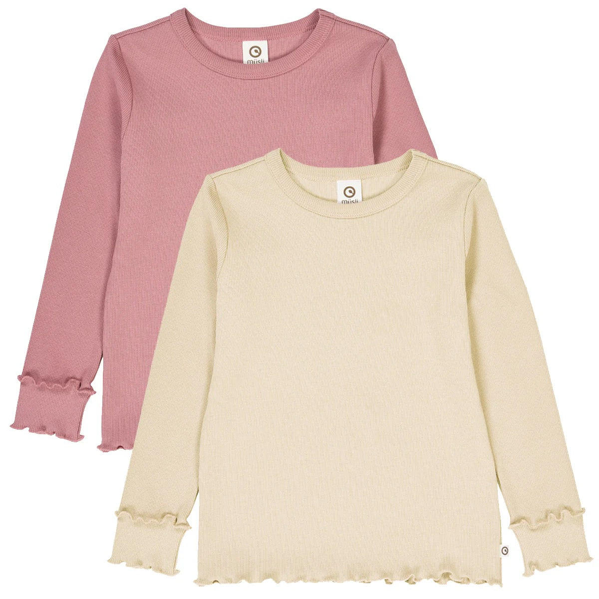Cozy Me Rib Top 2-Pack || Oak/Nostalgia Rose