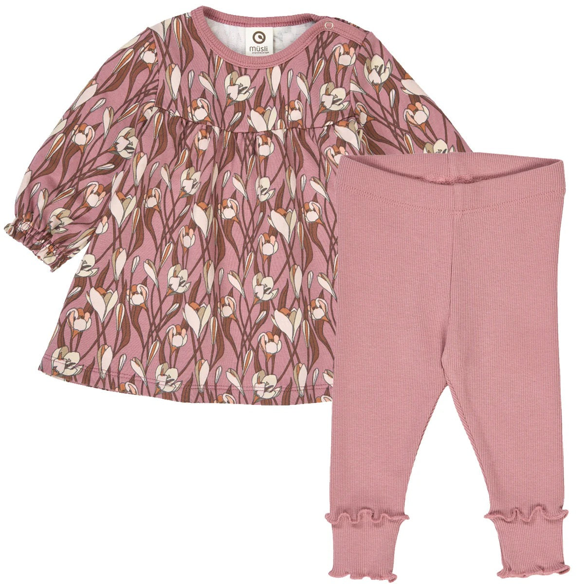 Baby Autumn Dress and Leggings Set || Nostalgia Rose