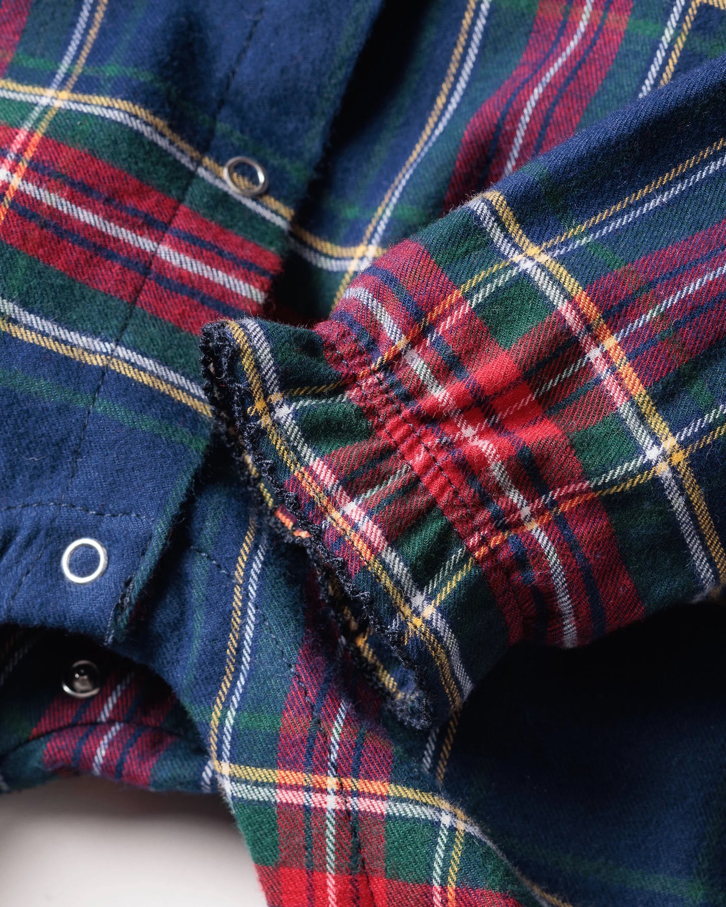 Petite Plume Baby's Brushed Twill Madeline Romper || Windsor Tartan