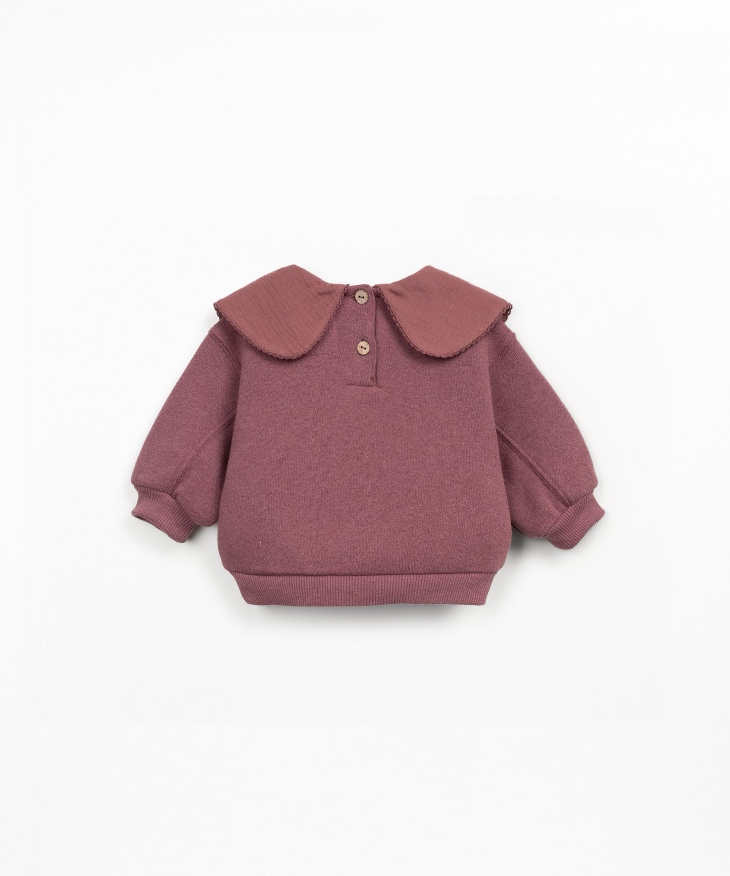 Knitted Fleece Sweatshirt with Collar