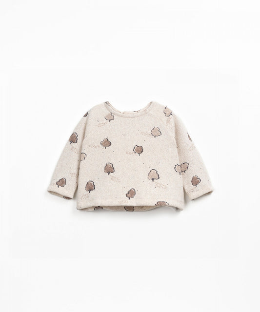 Knit Top and Footie Pant Set  || Tree Print