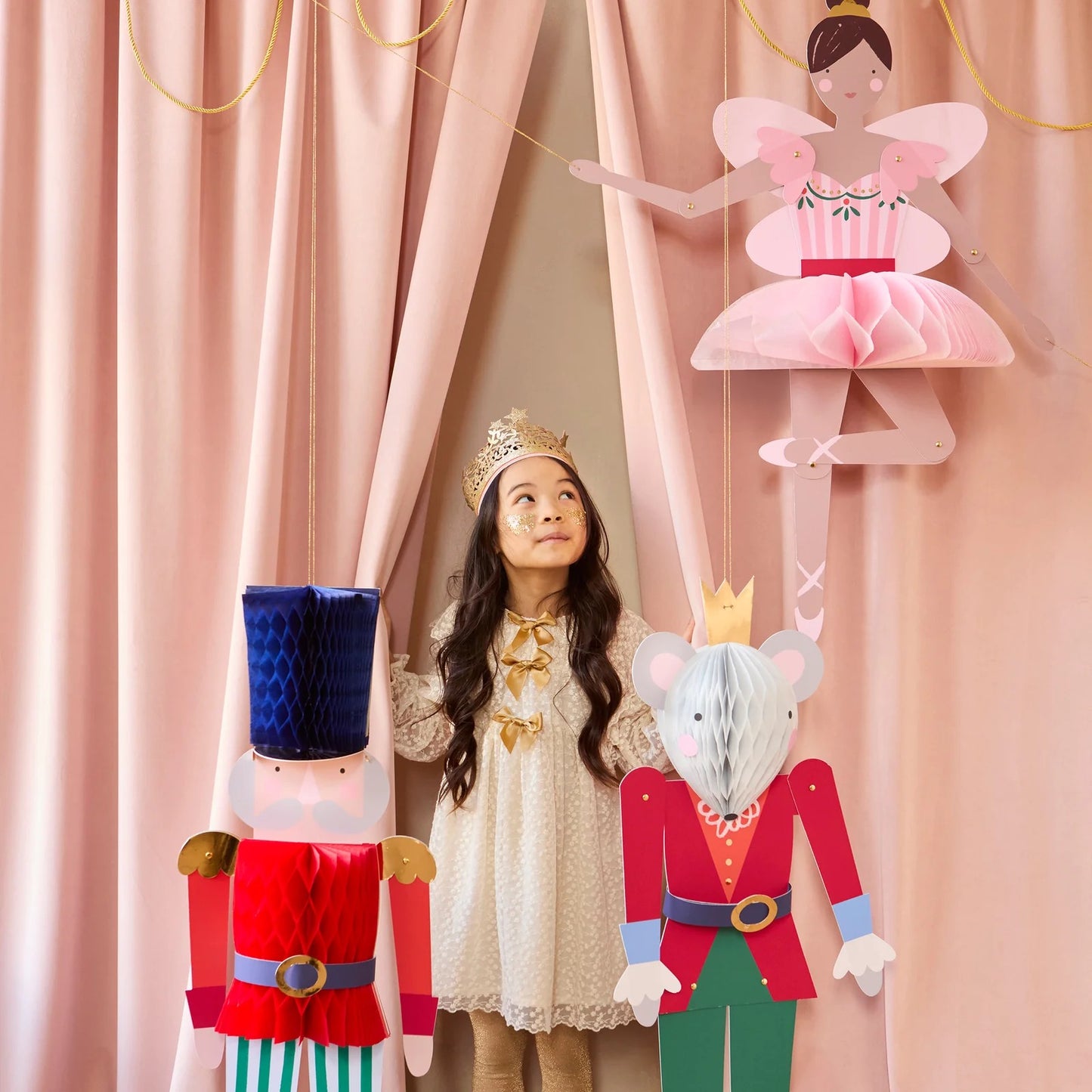 Nutcracker Ballet Giant Hanging Decorations X3