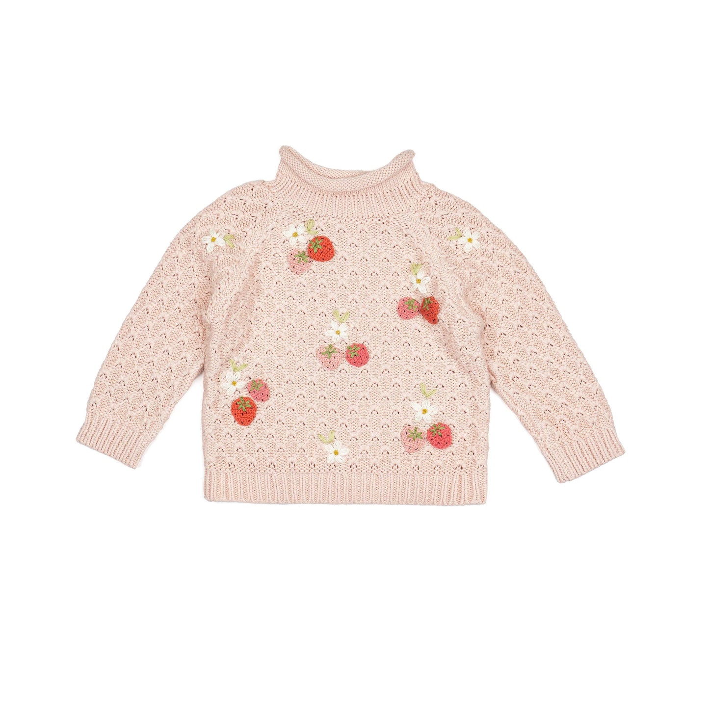Wild Wawa Strawberry Fields Sweater || Pink