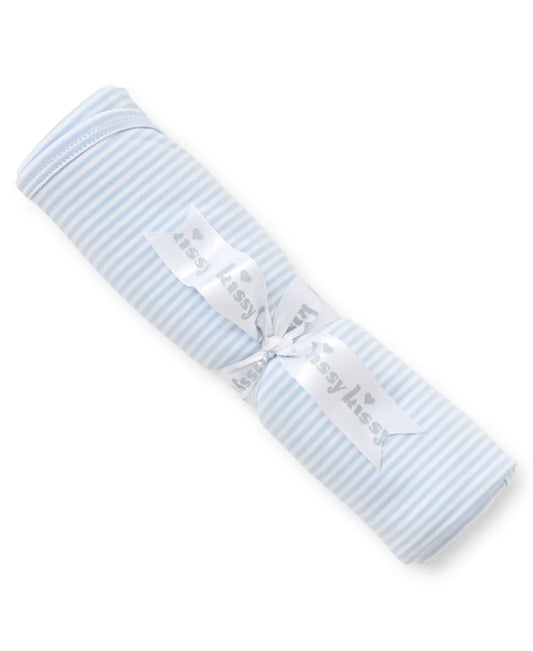 LIGHT BLUE STRIPED BLANKET