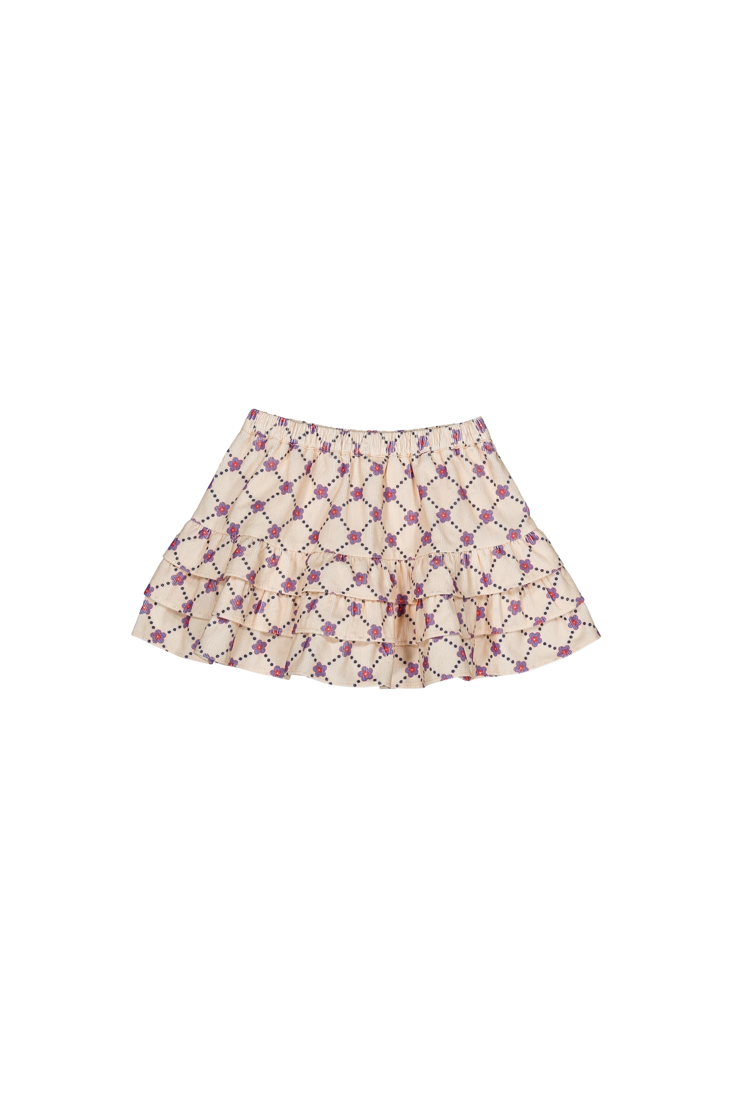 Lea Skirt || Floral Check Corduroy