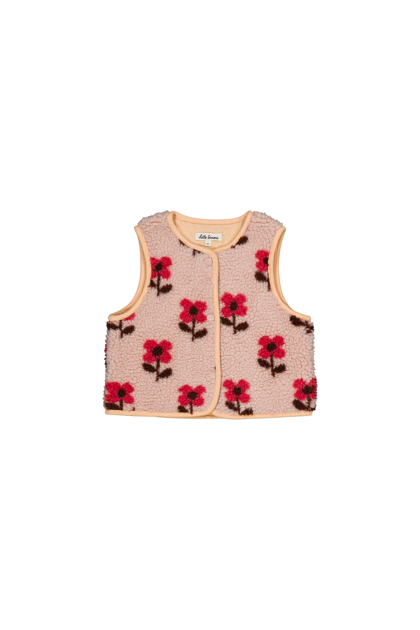 Mira Baby Fleece Vest || Cookie
