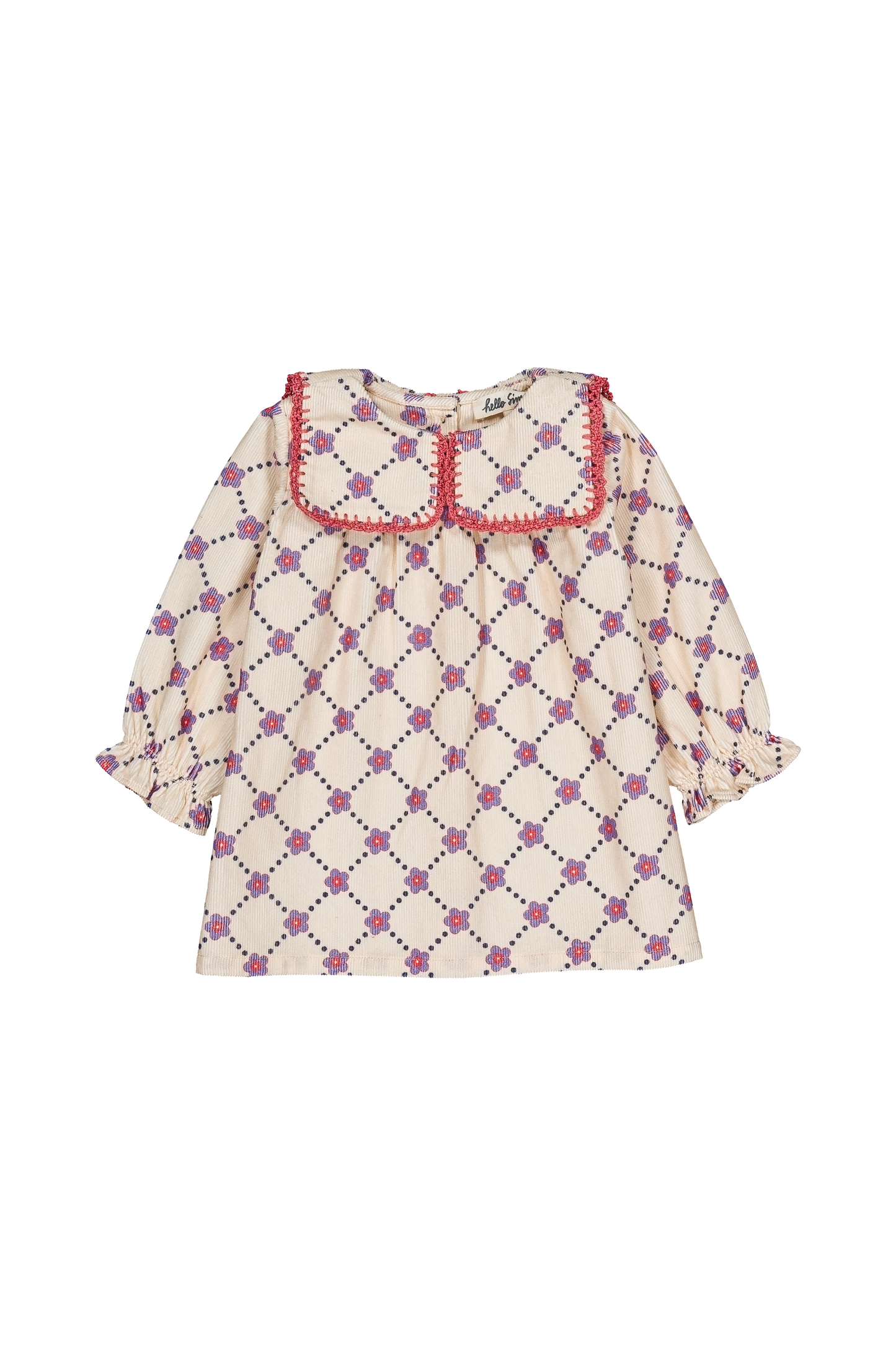 Pralinette Baby Dress || Floral Check