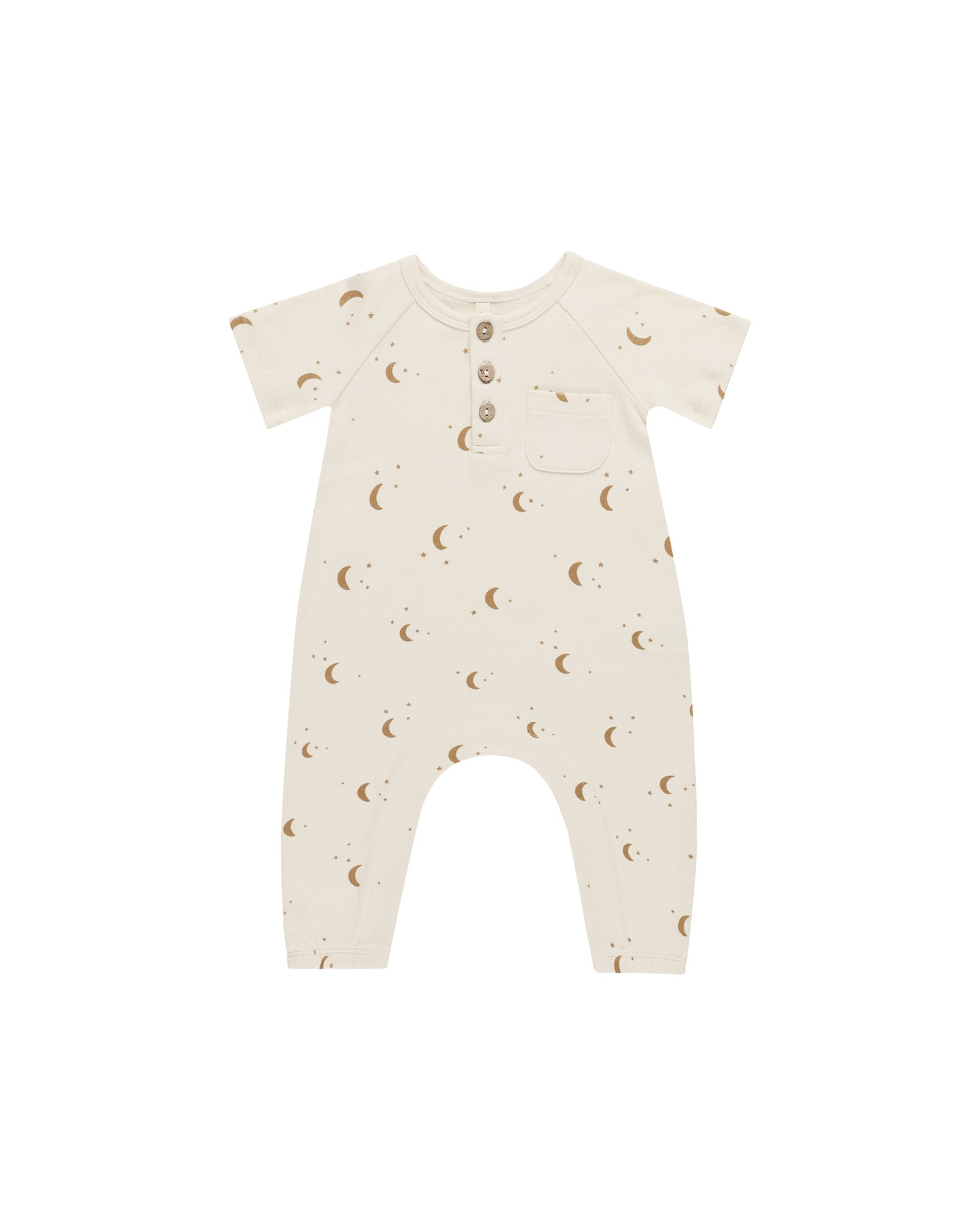 Short Sleeve Jumpsuit Moons