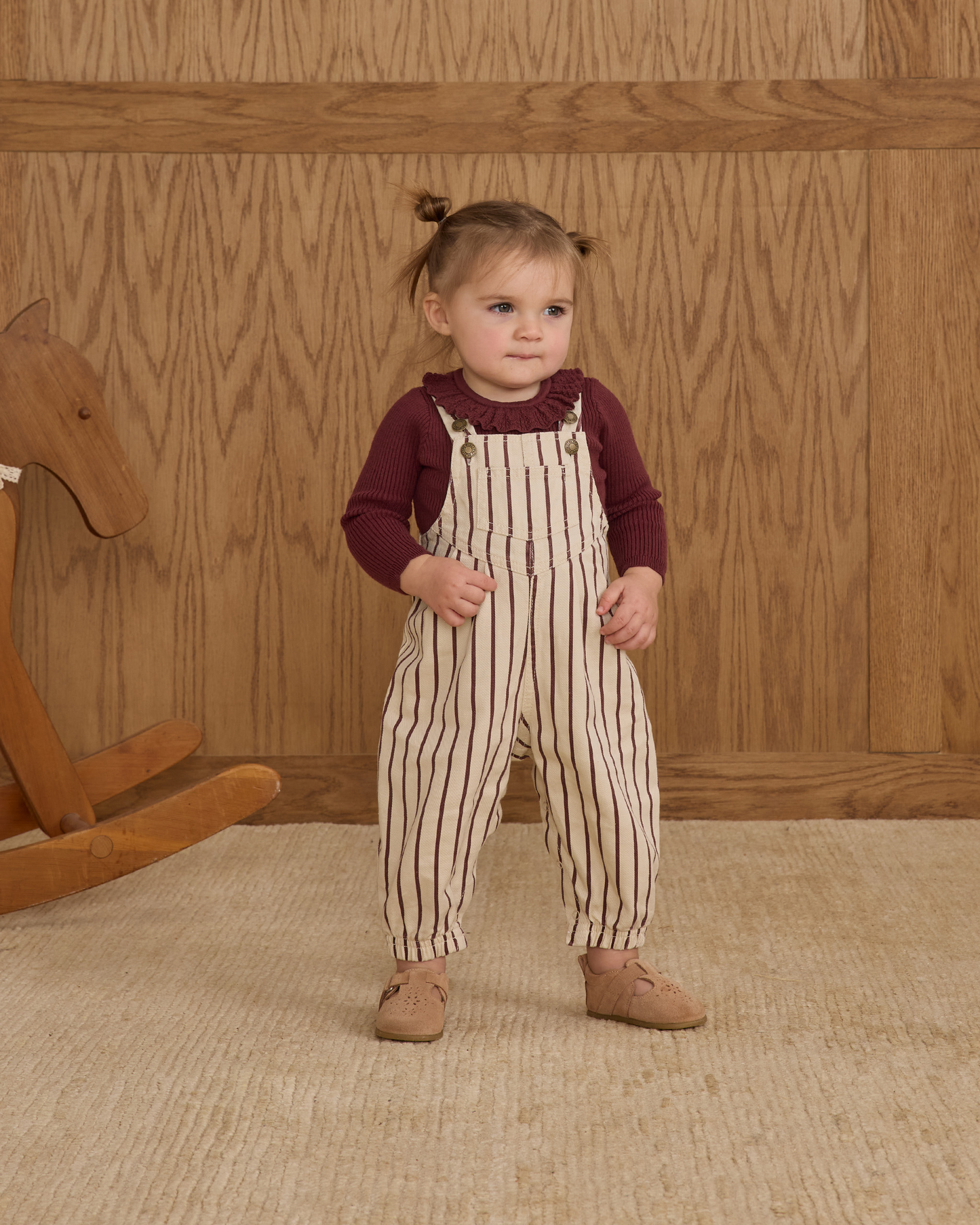 Ruffle Collar Bodysuit || Burgundy