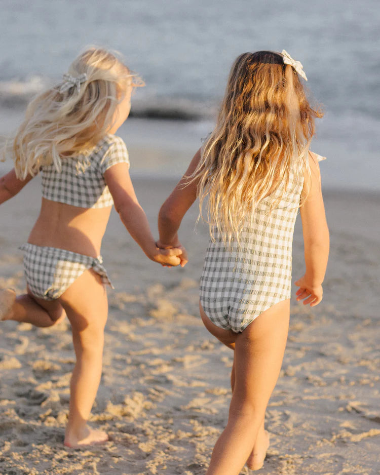 Millie One-Piece Swimsuit || Eucalyptus Check