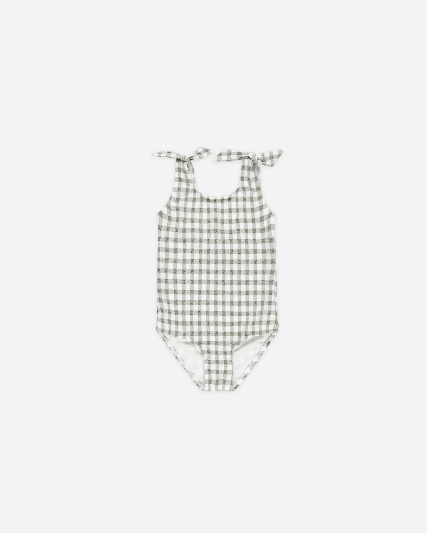 Millie One-Piece Swimsuit || Eucalyptus Check