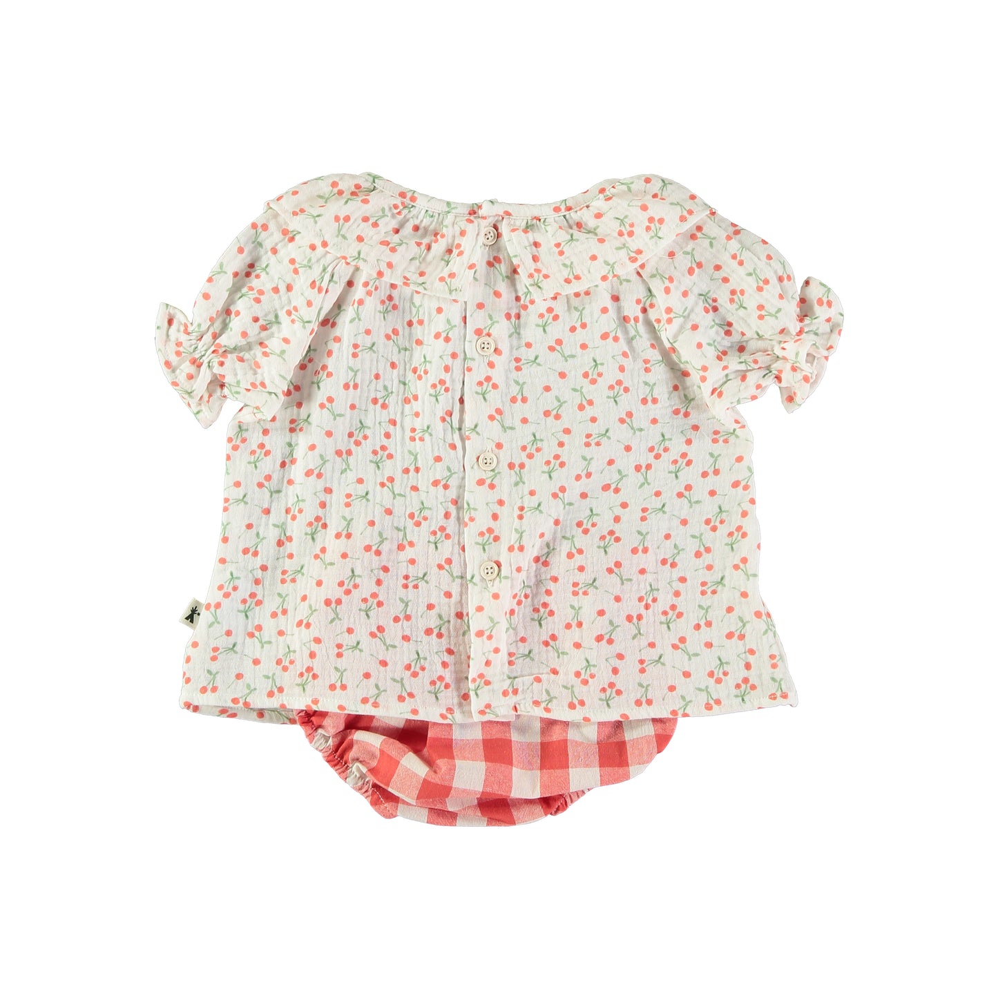 Cherry Muslin Top + Bubble Coulette || Cherry & Red Check