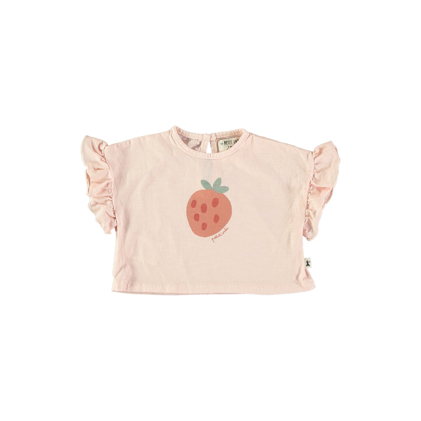 Strawberry Flutter Top + Pink Ruffle Bottom Knit Leggings