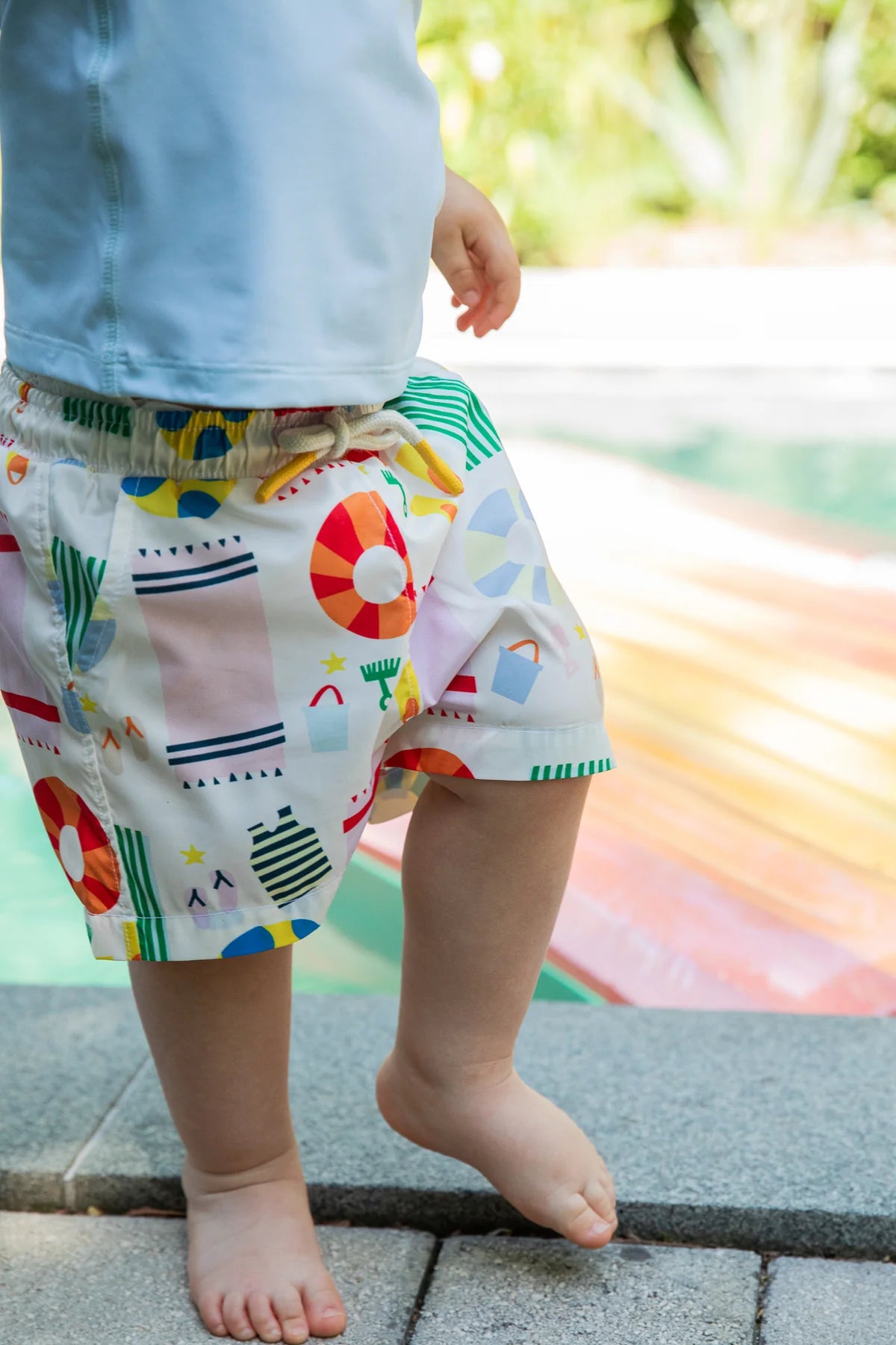 Beach Kid Swim Trunk ||. Natural Beach