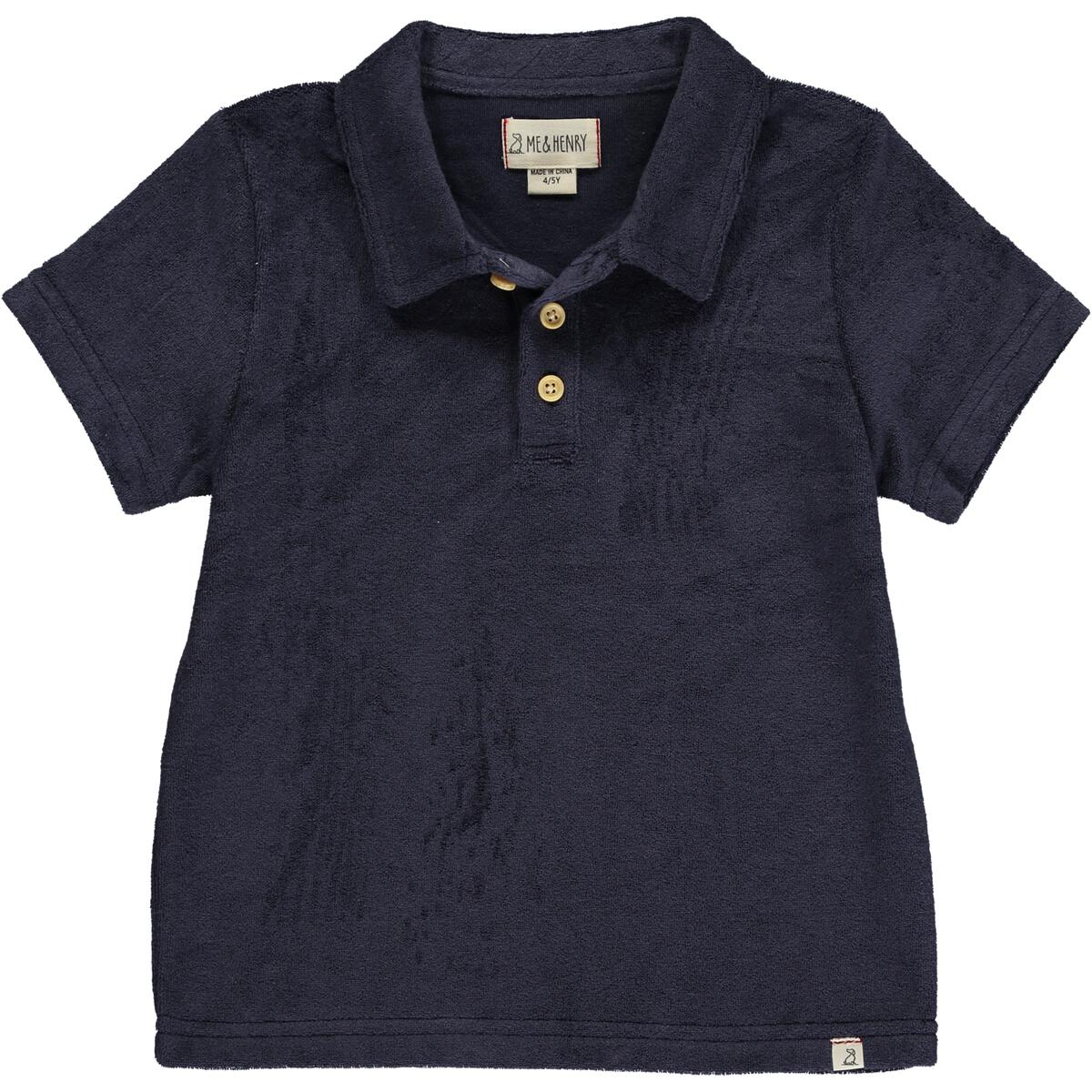 Terry Polo Shirt Navy