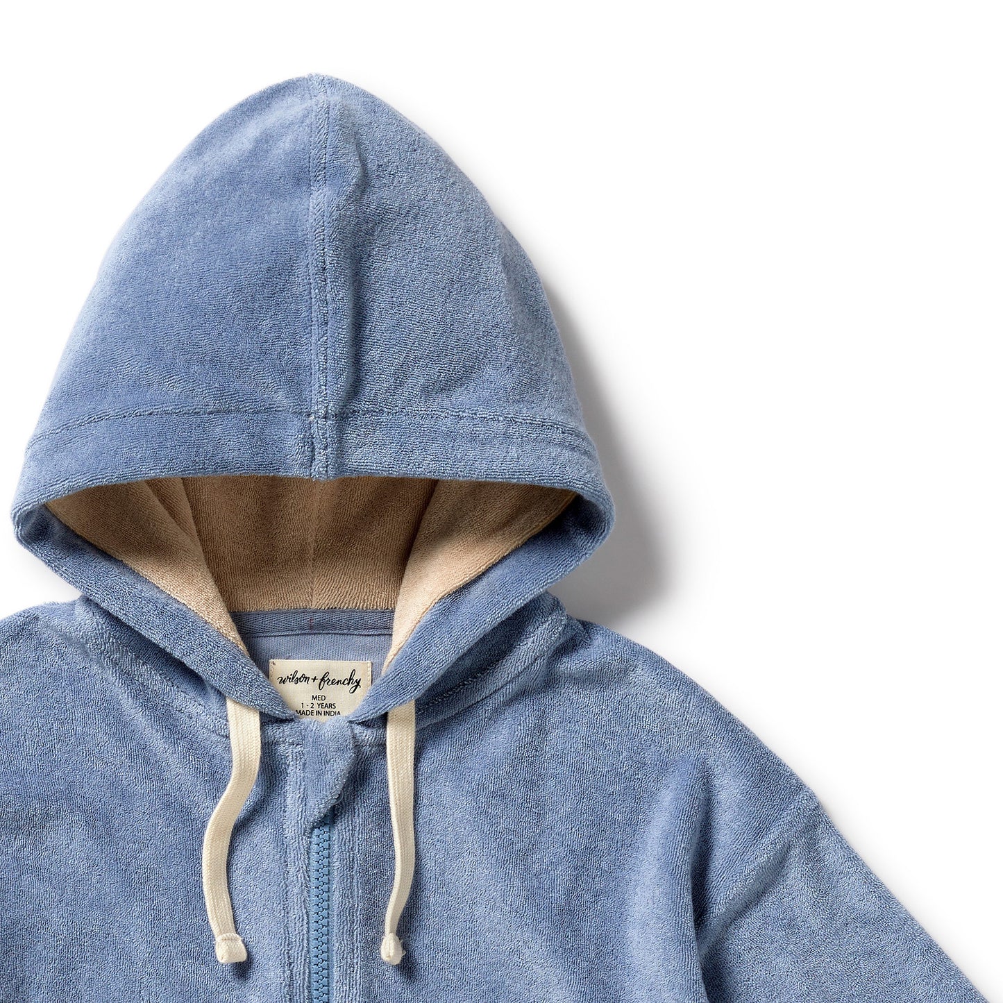 Hooded Swim Cover-up || Dusty Blue