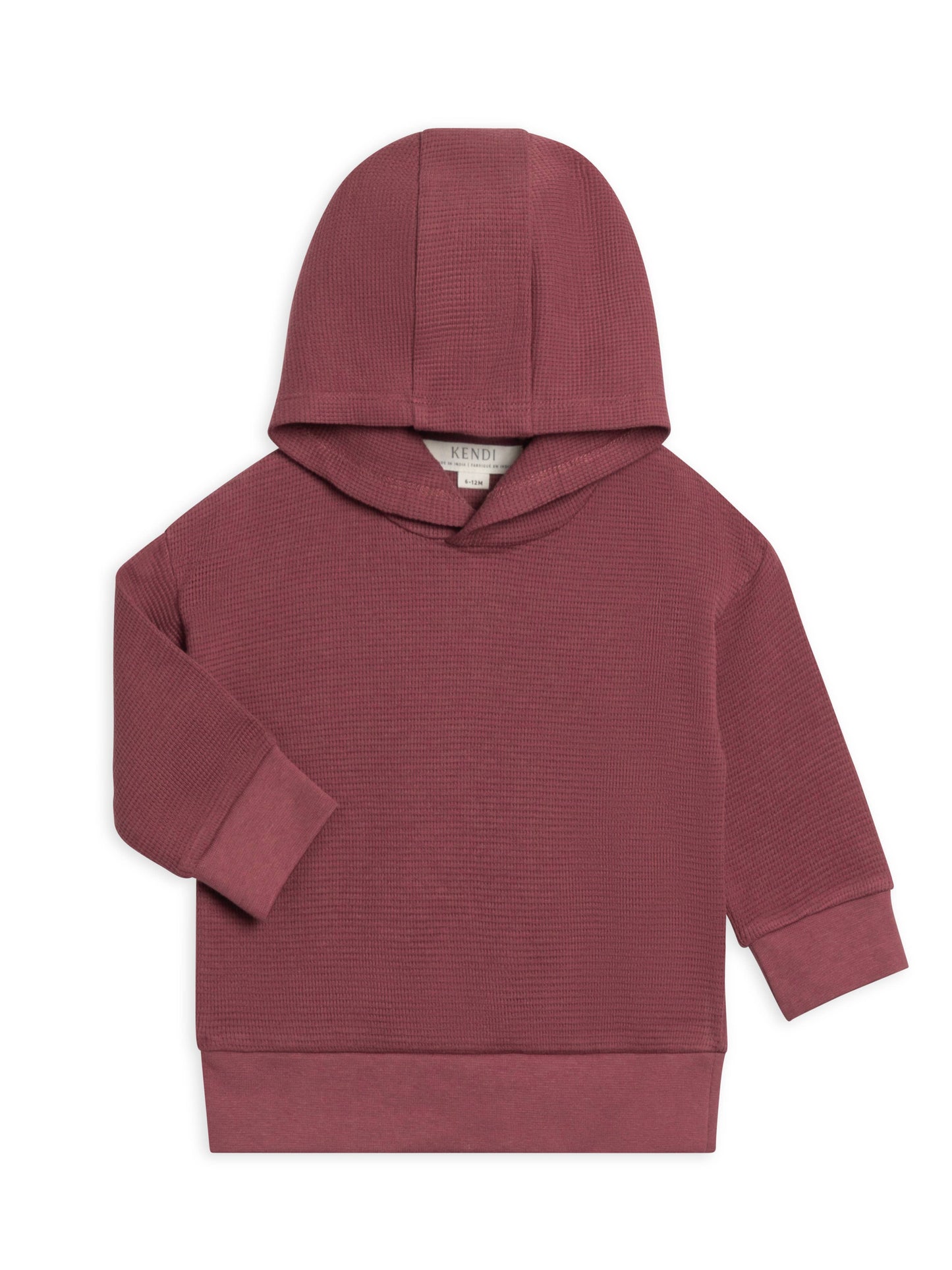 Cooper Waffle Knit Pullover - Mulberry