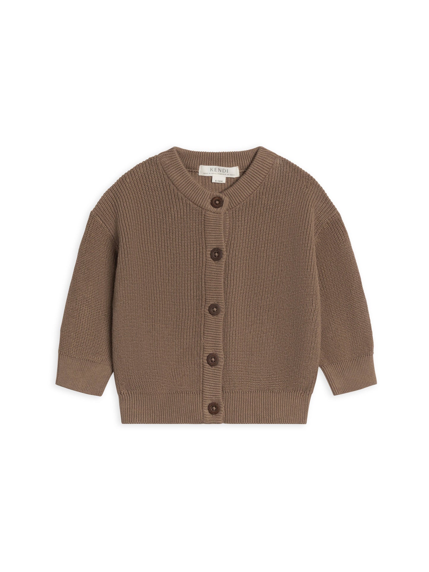 Ellis Sweater Knit Cardigan Taupe