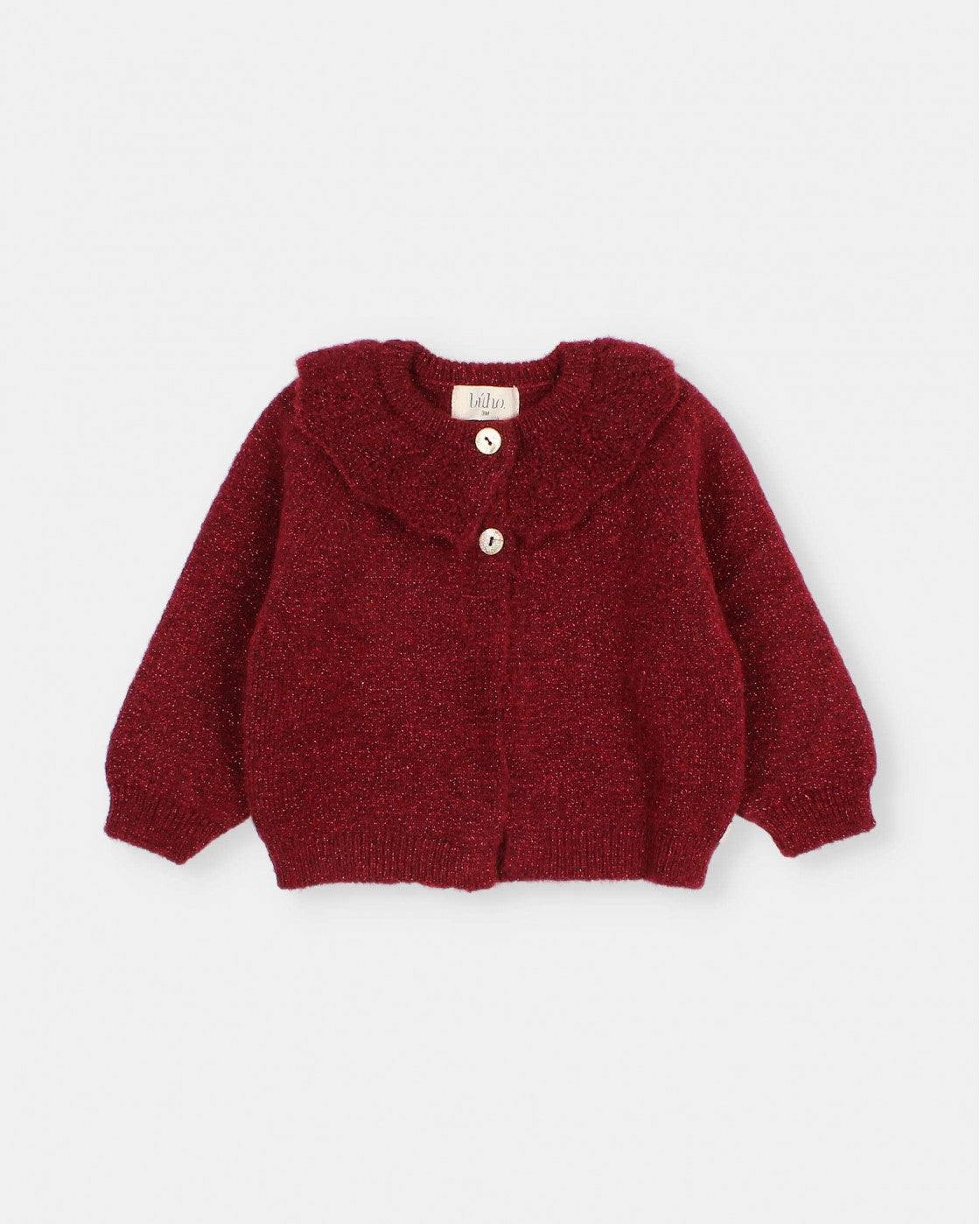 BB Lurex Cardigan || Red