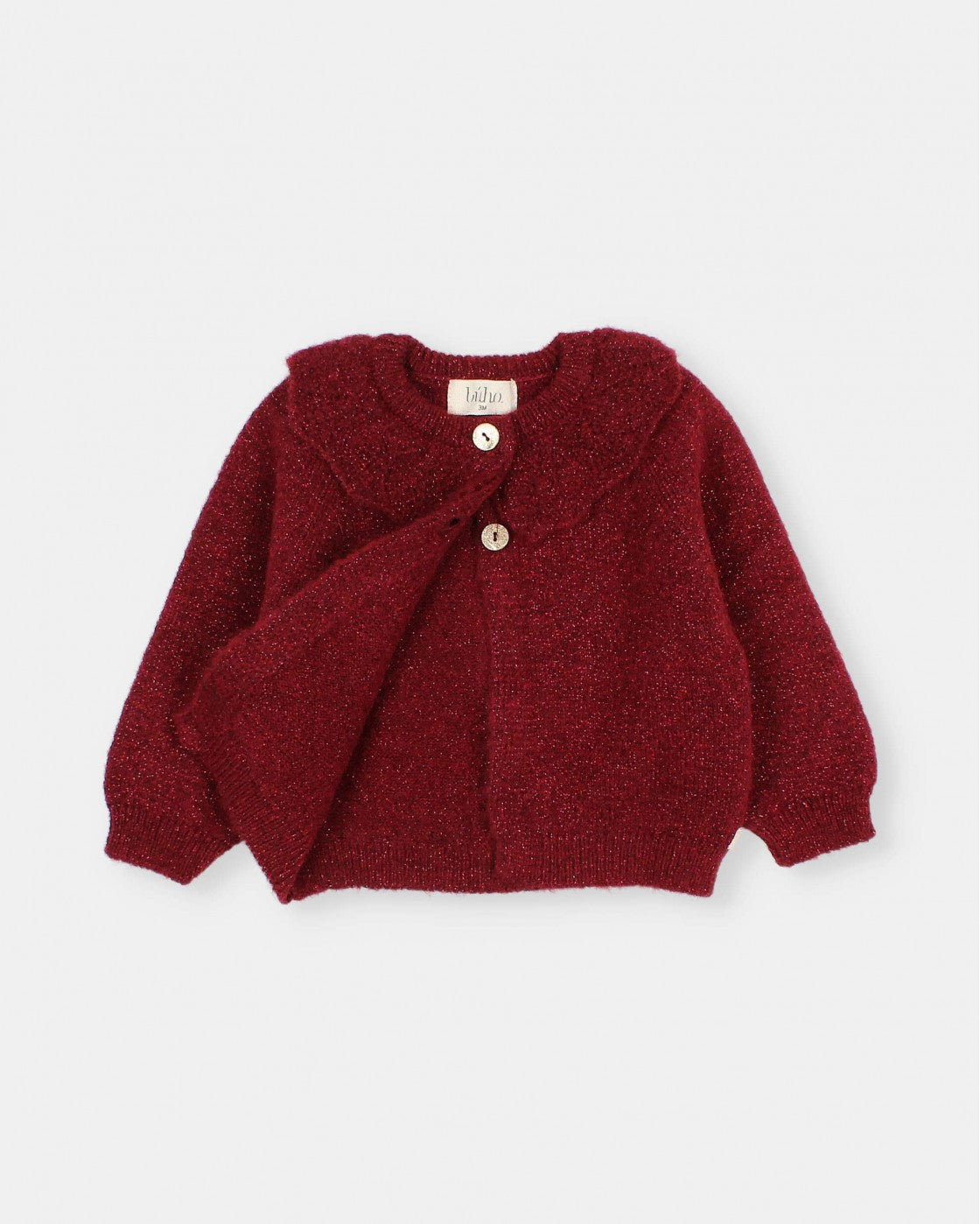 BB Lurex Cardigan || Red