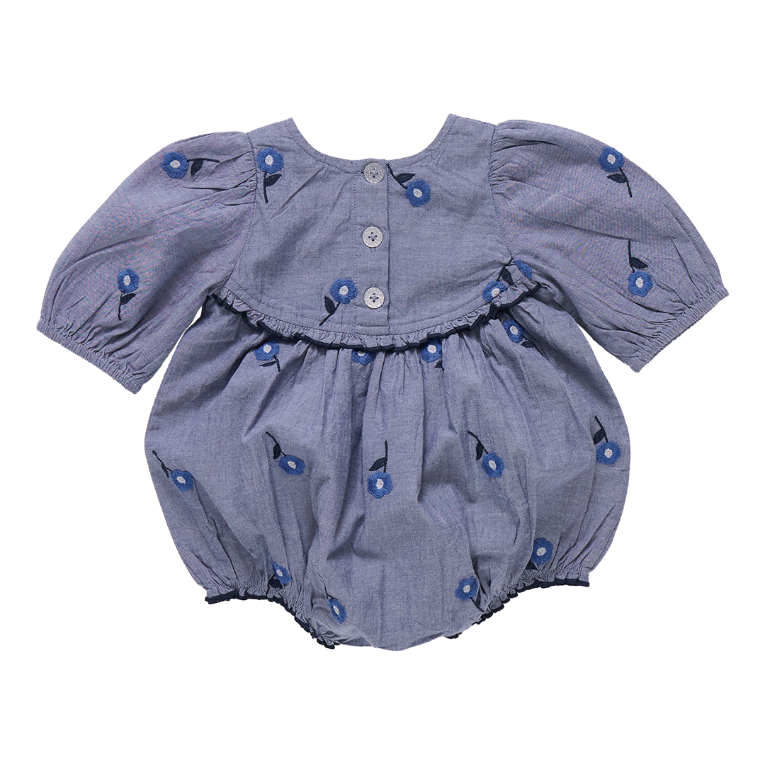 Baby Girls Rowan Bubble || Blue Blossom