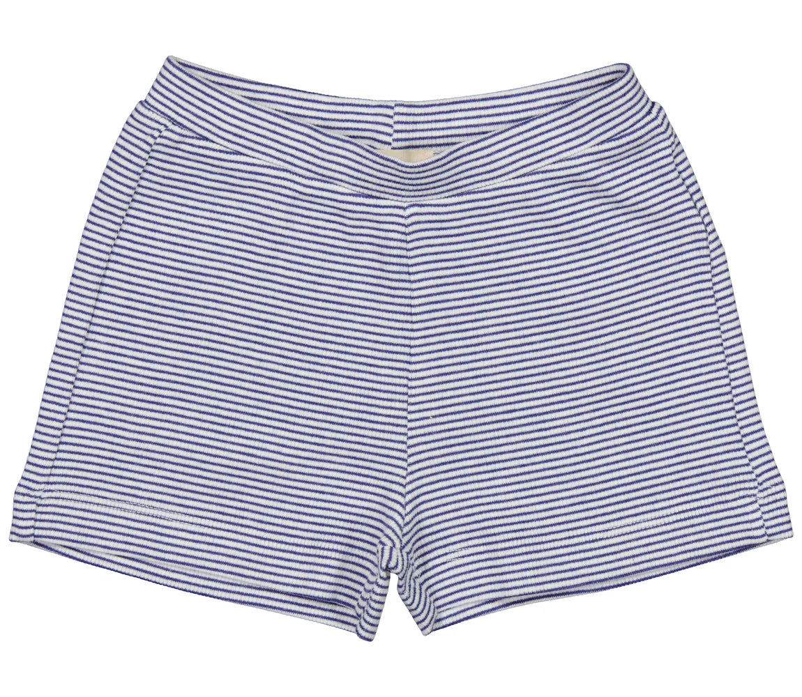 Tago, T-shirt and Short Set || Blue Stripe
