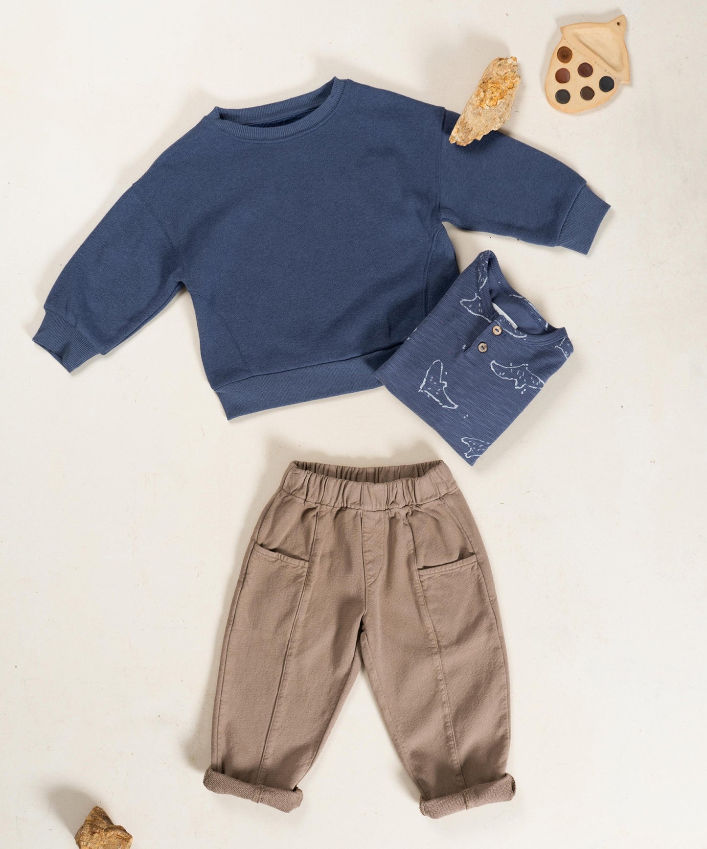 Twill Trousers with Pockets