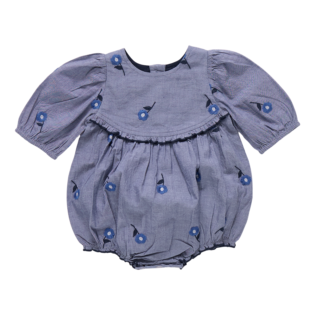 Baby Girls Rowan Bubble || Blue Blossom