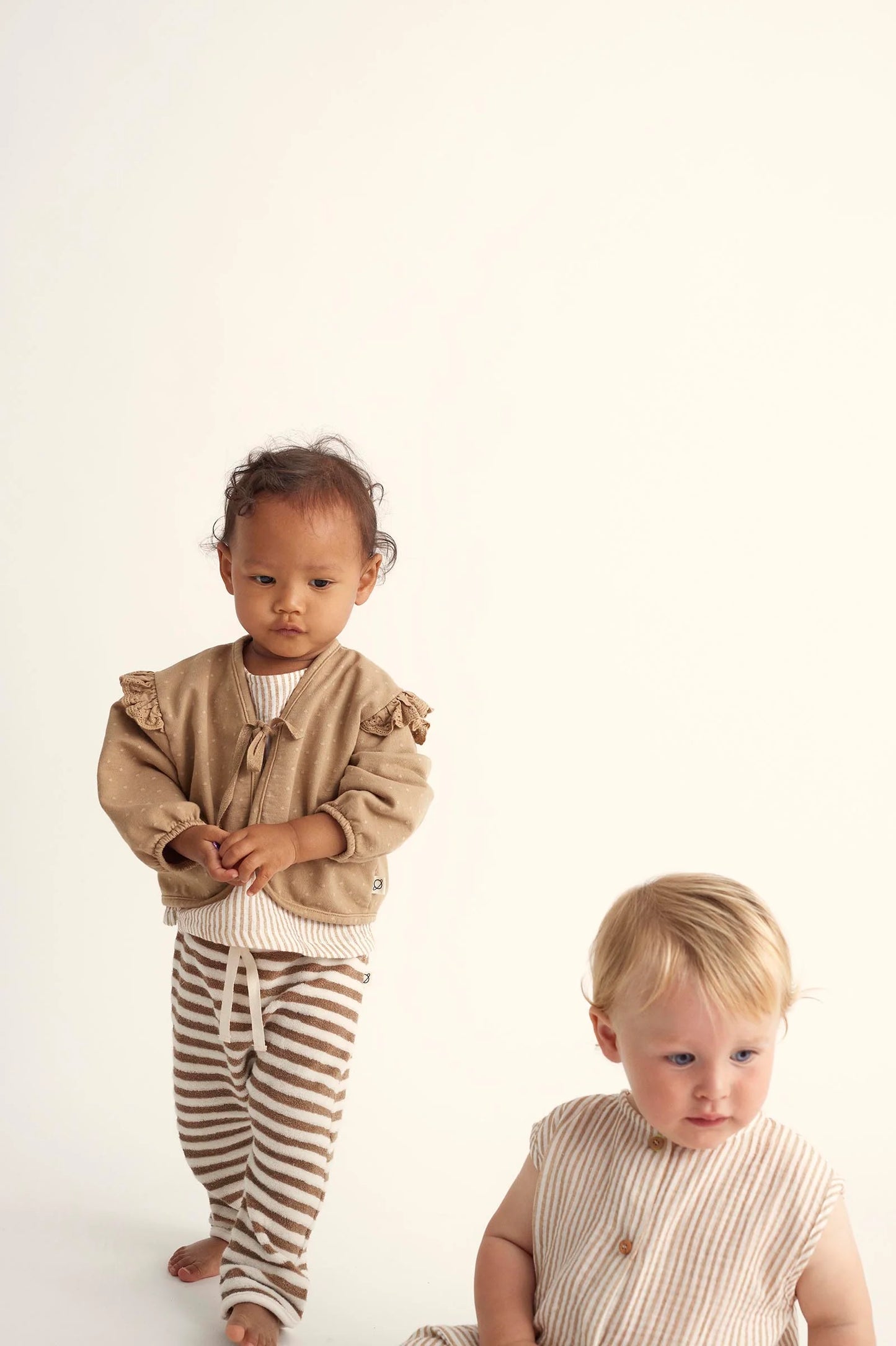 Organic Striped Toweling Baby Pants