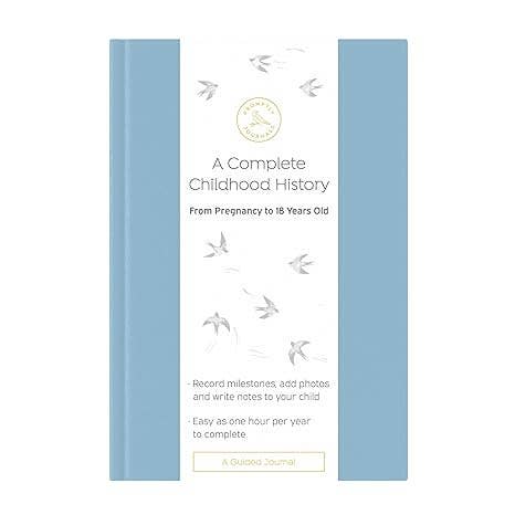 A Complete Childhood History: Pregnancy to 18 Years Journal : Dusty Rose Linen