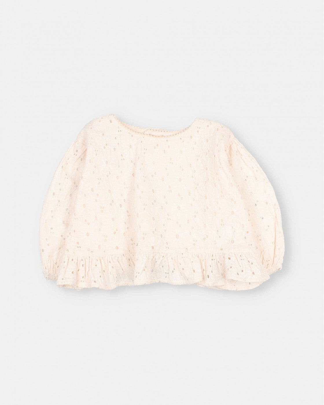 Embroidered Blouse + Pant Set || Peach Pink