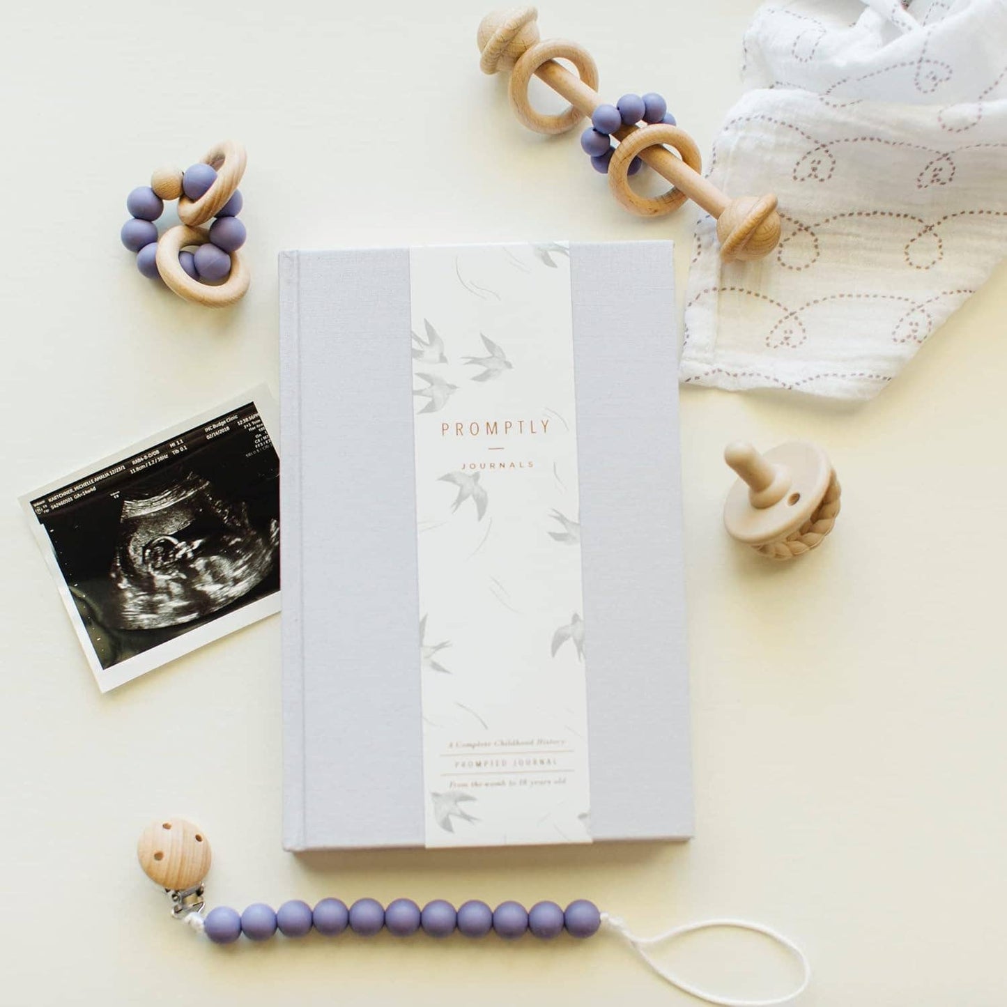 A Complete Childhood History: Pregnancy to 18 Years Journal : Dusty Rose Linen