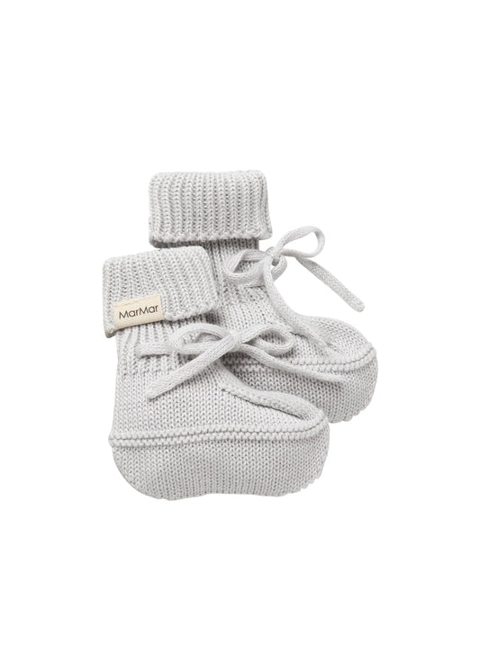 Knit Booties - Aluminium
