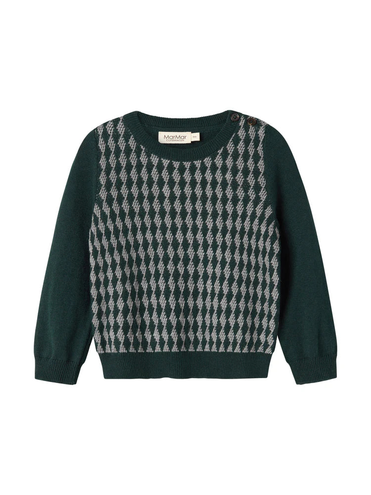 Marmar Tano Dark Leaf Pattern Sweater